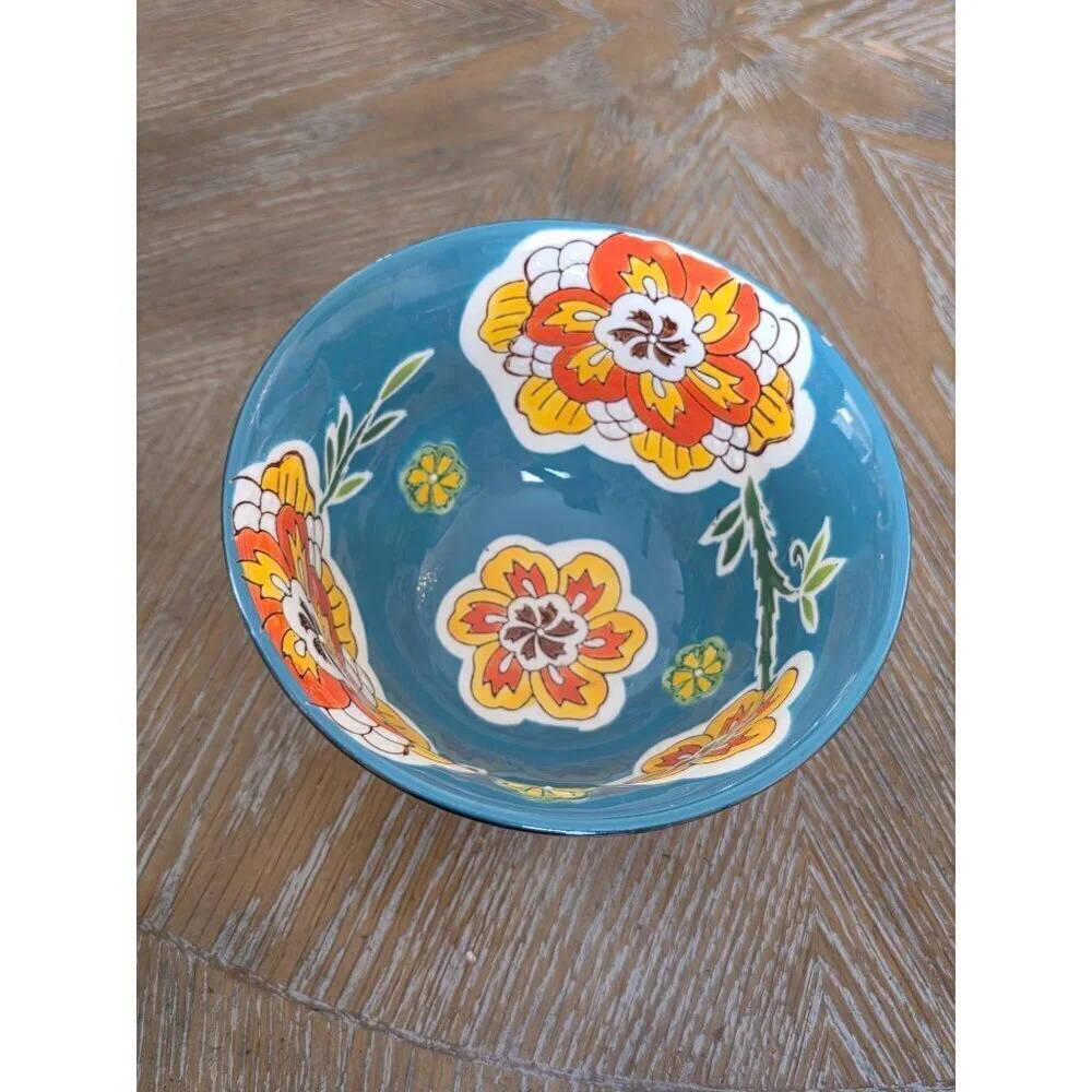 Royal Dining Jumbo‎ Gold Hand painted Hand-Painted Ceramic Bowl Gold-Toned